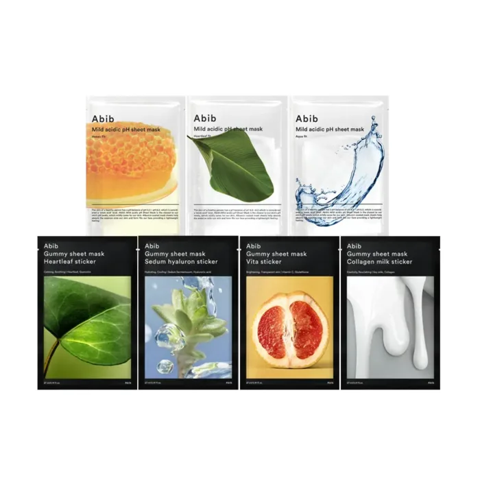 Abib Sheet Mask Trial Set 7 Pcs