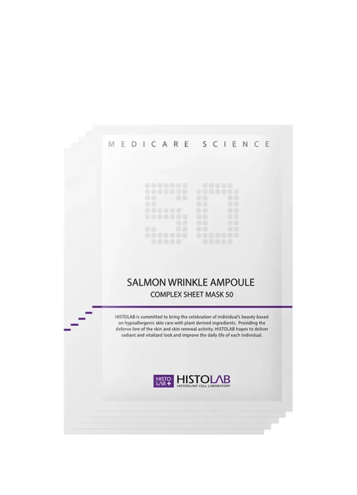 HISTOLAB Salmon Wrinkle Ampoule Complex Sheet Mask 50, 5pcs